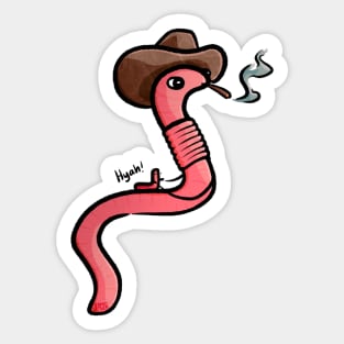 Worm Boy Sticker